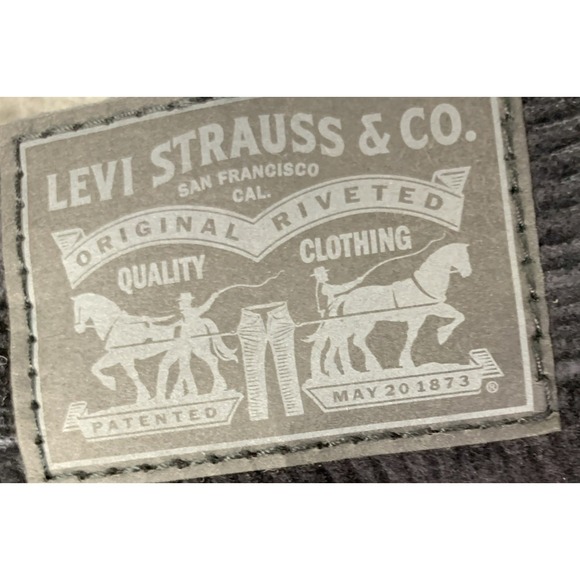 New Levis 506 Corduroy Jeans Womens 28x30 High-Rise Mom Tappered Leg Black NWT - Picture 5 of 10
